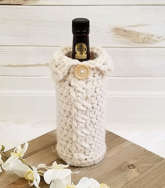 wine bottle sweater pattern