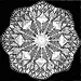 Lacy Daisy Knitted Doily pattern 