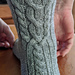 Back Braids Sock pattern 