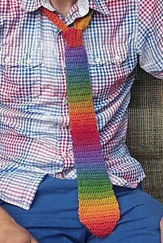 Erin's Simple Crocheted Necktie - Erin Horanzy