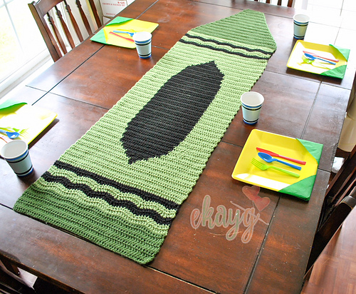 Crayon Table Runner photo 2