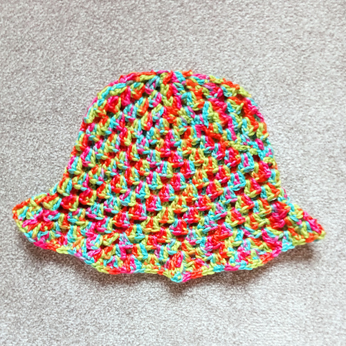 The Elder Statesman Crochet Duo Ombré Bucket Hat THE ELDER STATESMAN Crocheted organic cotton bucket hat  main image 4