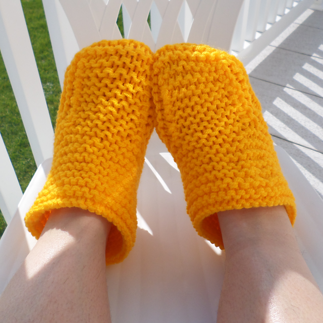 Ravelry Sunflower Slippers pattern by Esther Kate