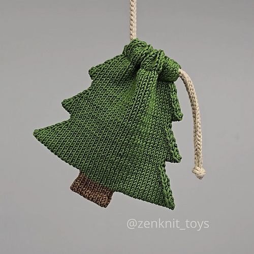 Christmas Tree Drawstring Bag