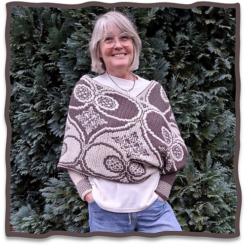 Evelyn's "LOVELY" interlocking shawl