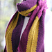 Mauve and Mustard Scarf pattern 