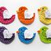 Bird Applique with Heart Wing pattern 