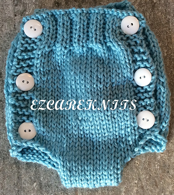 Ravelry Diaper Cover Newborn pattern by Ezcareknits