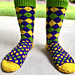 Mardi Gras Party Socks pattern