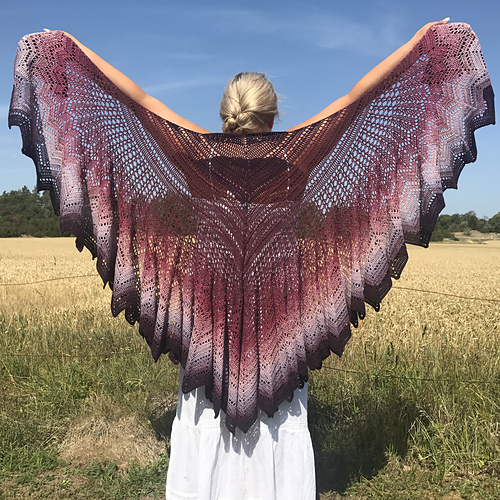 The Heart Collector shawl