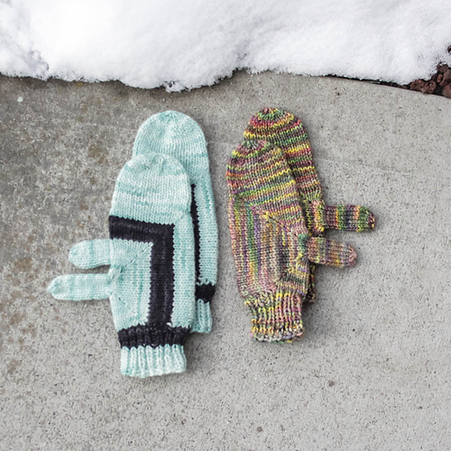Ravelry Block Mittens pattern by Jenise Hope