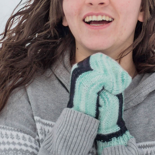 Ravelry Block Mittens pattern by Jenise Hope