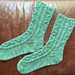 Undulating Cable Socks pattern 