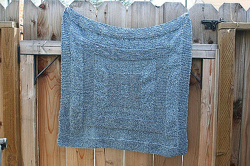 Concentric Squares Baby Blanket photo 6
