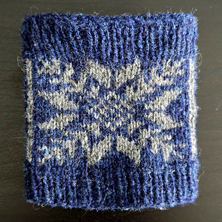 Swatch with snowflake motif