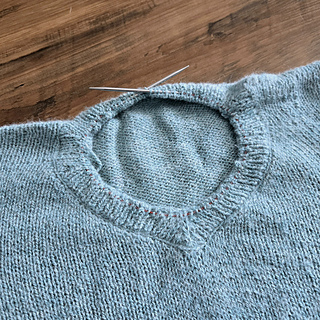 Picked up stitches before unpicking the sewn bind off