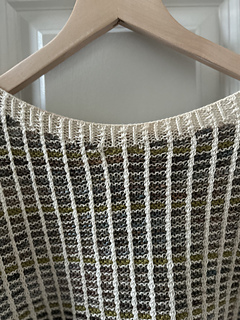close-up of front where the short rows are