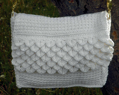 White Crocodile Purse photo 2