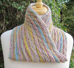 Worsted weight single-wrap cowl