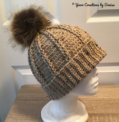 Ravelry: Kool Ridges Crochet Hat pattern by Yarn Creations by Denise