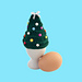 Christmas Tree Egg Hat pattern 