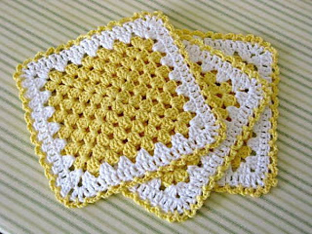 Granny Square Dishcloth - My Favorite