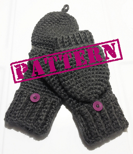 Glittens/ Convertible Mittens Pattern - 2012 Claire Rodriguez