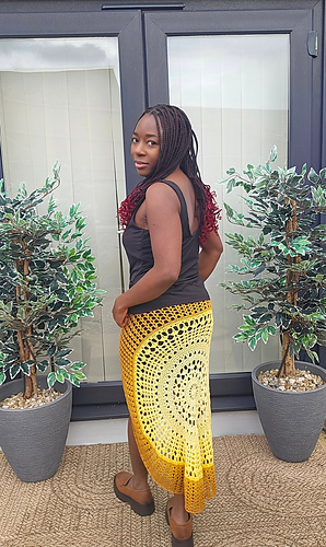 Azure Asymmetrical Skirt