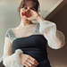 Meshy shrug pattern