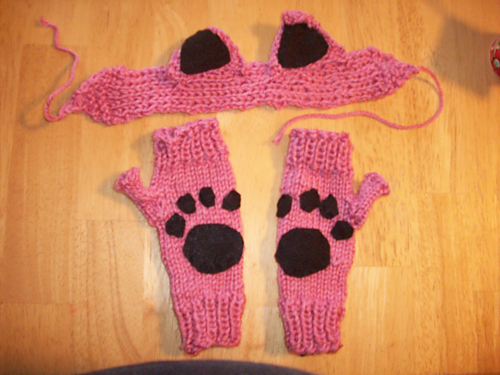 Cat Headband and Wrist Warmers photo 5