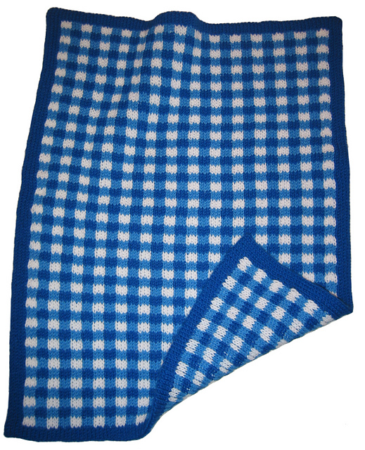 Ravelry Gingham Baby Afghan pattern by Marla Richard