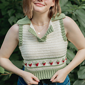 Crochet Valentine Granny Square Vest - FREE Pattern - Hayhay Crochet