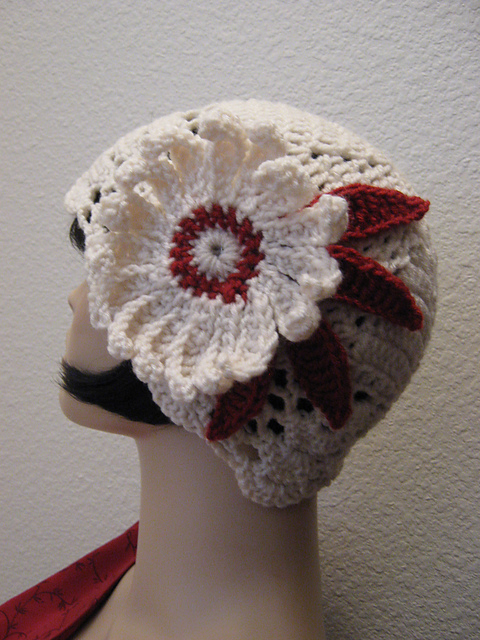 1920's Daisy Lace Cloche Hat pattern by 
