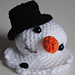 melting snowman pattern 