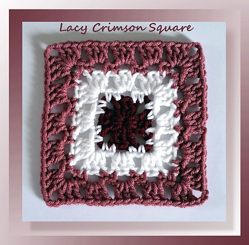 Lacy Crimson Square photo 1