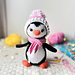 Lulu the Penguin in hat pattern