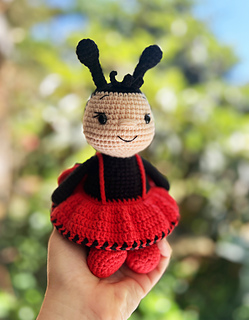 ladybug doll crochet pattern