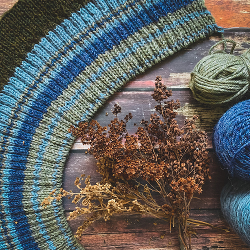 Ribbed temperature blanket or scarf photo 9