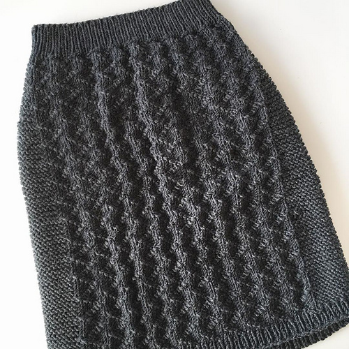 Sikksakkskjørt - garn_dilla
