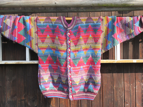 Zigzag Jakke - ginestrickt