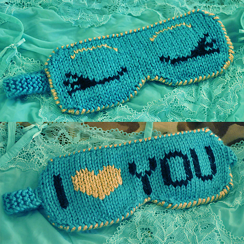 Ravelry "Eye Candy" Colorful Reversible Eye Masks pattern by Lauren Riker