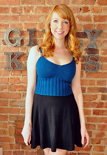 Girly Knits Bra Top pattern by Lauren Riker  Bra tops, Knit top patterns,  Crochet top pattern