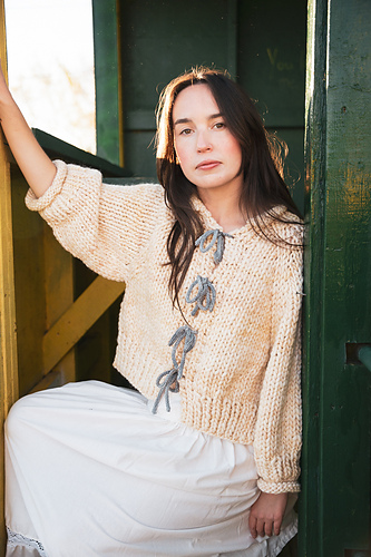 トップス The Viridi-anne ramie yarn cardigan The Viridi-anne 7G Knit Cardigan （Black） - Osaka / Kyoto