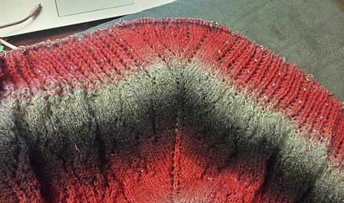 Row 165
2nd skein started and colourflow reversed