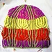 Syncopated Tulips Hat pattern 