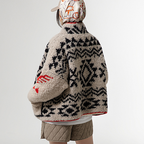 Vinter Chunky Jakke - grey level knitter