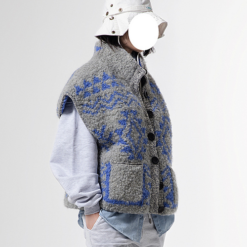 Vinter Chunky Jakke - grey level knitter