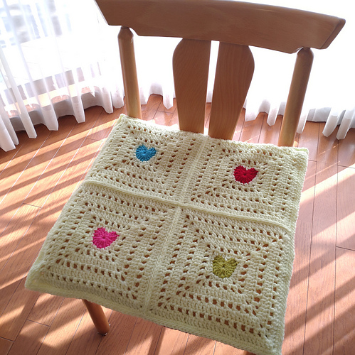 'Home Is Where The Heart Is' Afghan Square photo 2
