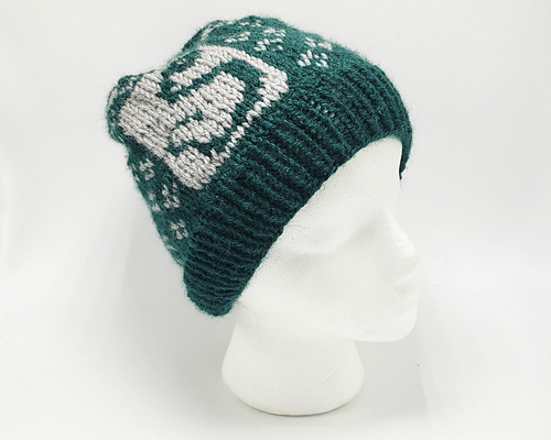 Slytherin Strikket Lue (Harry Potter) - Holly G Hats