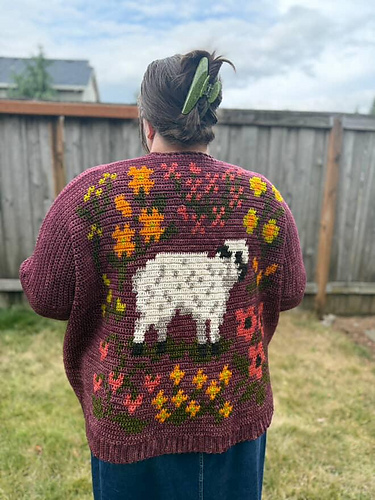 Fårespynt Cardigan - Hailey Bailey